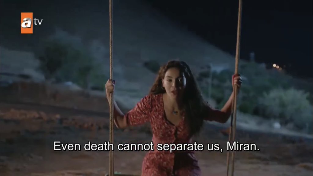 okay but sen bir aysın is playing while reyyan says that death can’t separate them. this is the same song that played on ep 29 when they talked about finding each other in paradise after they die DO YOU GUYS UNDERSTAND HOW POETICALLY SAD THIS IS DO YOU UNDERSTAND  #Hercai  #ReyMir