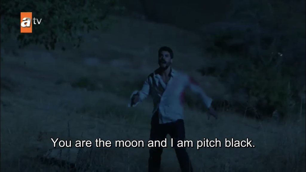 okay but sen bir aysın is playing while reyyan says that death can’t separate them. this is the same song that played on ep 29 when they talked about finding each other in paradise after they die DO YOU GUYS UNDERSTAND HOW POETICALLY SAD THIS IS DO YOU UNDERSTAND  #Hercai  #ReyMir