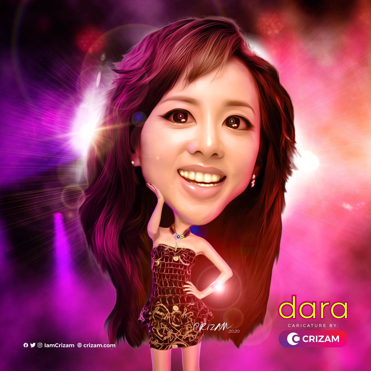 IamCrizam's tweet photo. @krungy21 Dara
Digital Caricature, 2020

Created in @Photoshop 
by @crizamsantos 

#Photo #Caricature #Portrait #Dara #DaraTV #SandaraPark #daraxxi #daragon #AdobePhotoshop #PhotoEditing #GraphicDesign #GraphicDesigner #Crizam #Photography #BubbleHead https://t.co/XoGoE8qmbe