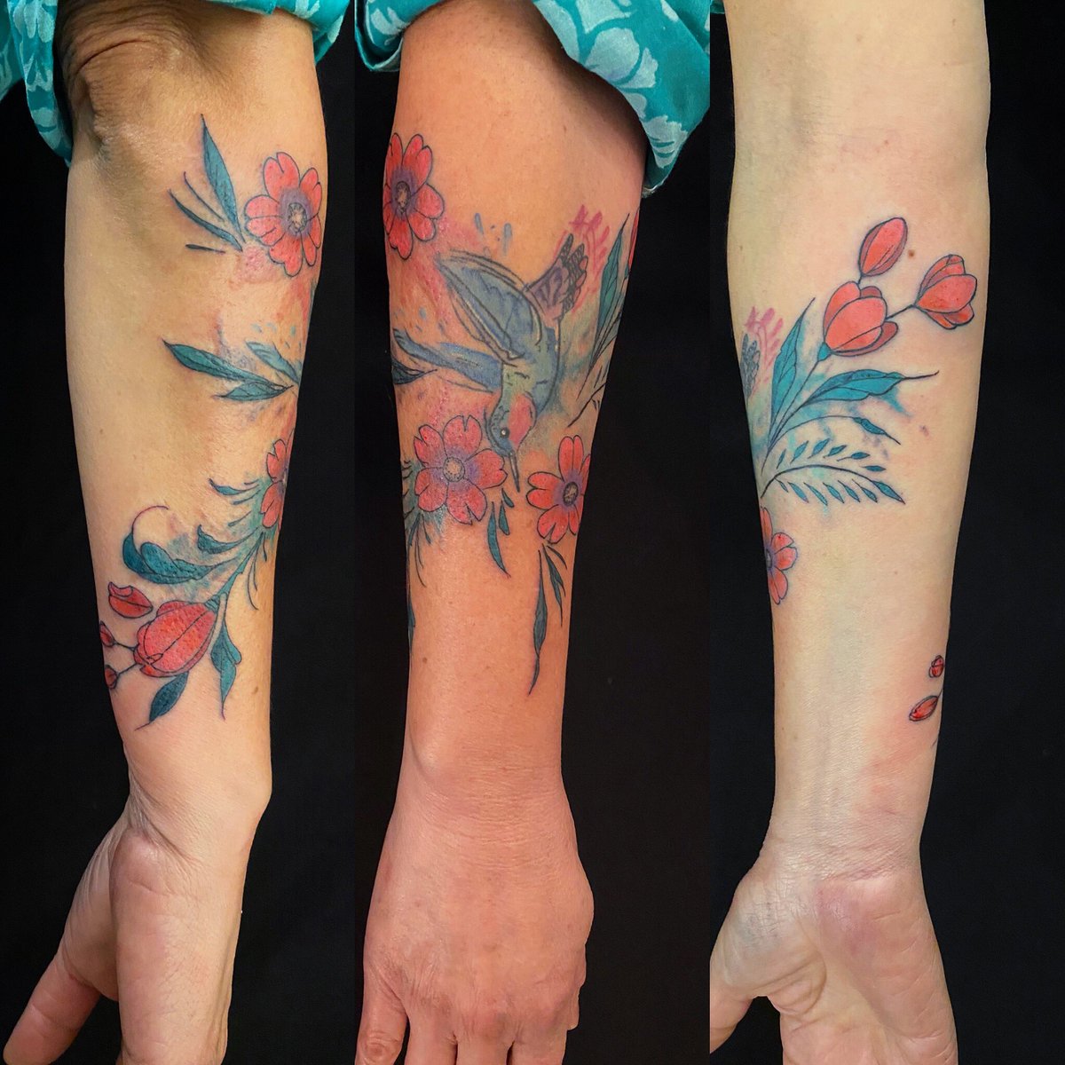 Rashatattoo's tweet photo. Watercolour is always fun to play with , little hummingbird and flowers !
#rashatattoo #pentictontattoostudio #pentictoninked #pentictonartist #hummingbirdtattoo #watercolourtattoo #watercolourtattoos #hummingbirdtattoos #birdtattoo #tattooersubmission #girlswithtattoos https://t.co/pNAFKeNps1