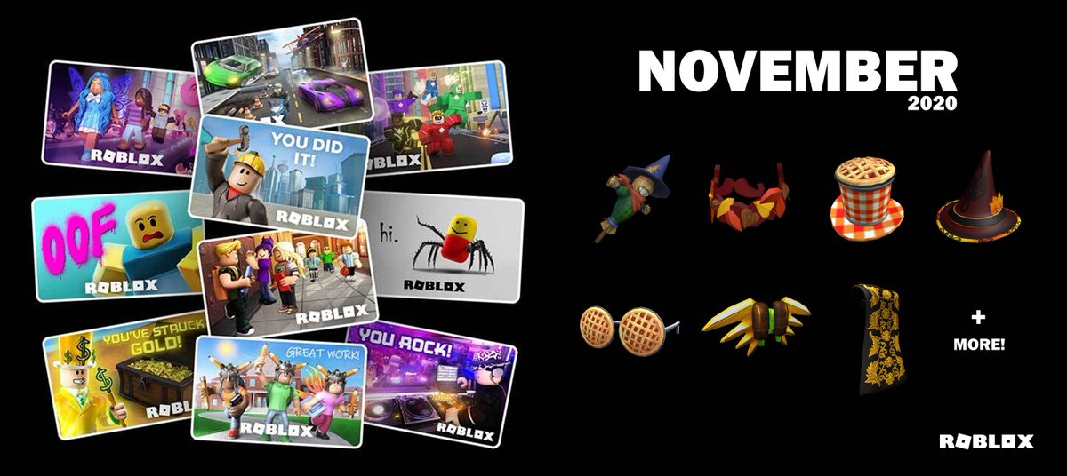 Bloxy News On Twitter The Roblox Gift Card Virtual Items And Their Corresponding Stores For November 2020 Are Now Available Check Them Out Here Https T Co 3hgwsyrdnl Purchase A Gift Card - best place to buy roblox gift cards