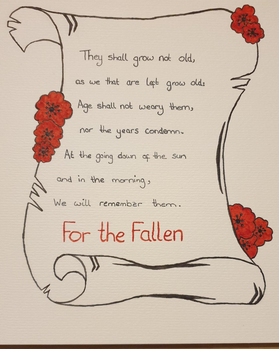 KirstySabina's tweet photo. First time doing a scroll but it is done and looks alright.
#odeofremembrance #scroll #drawing #LestWeForget https://t.co/x97rpJtEaU