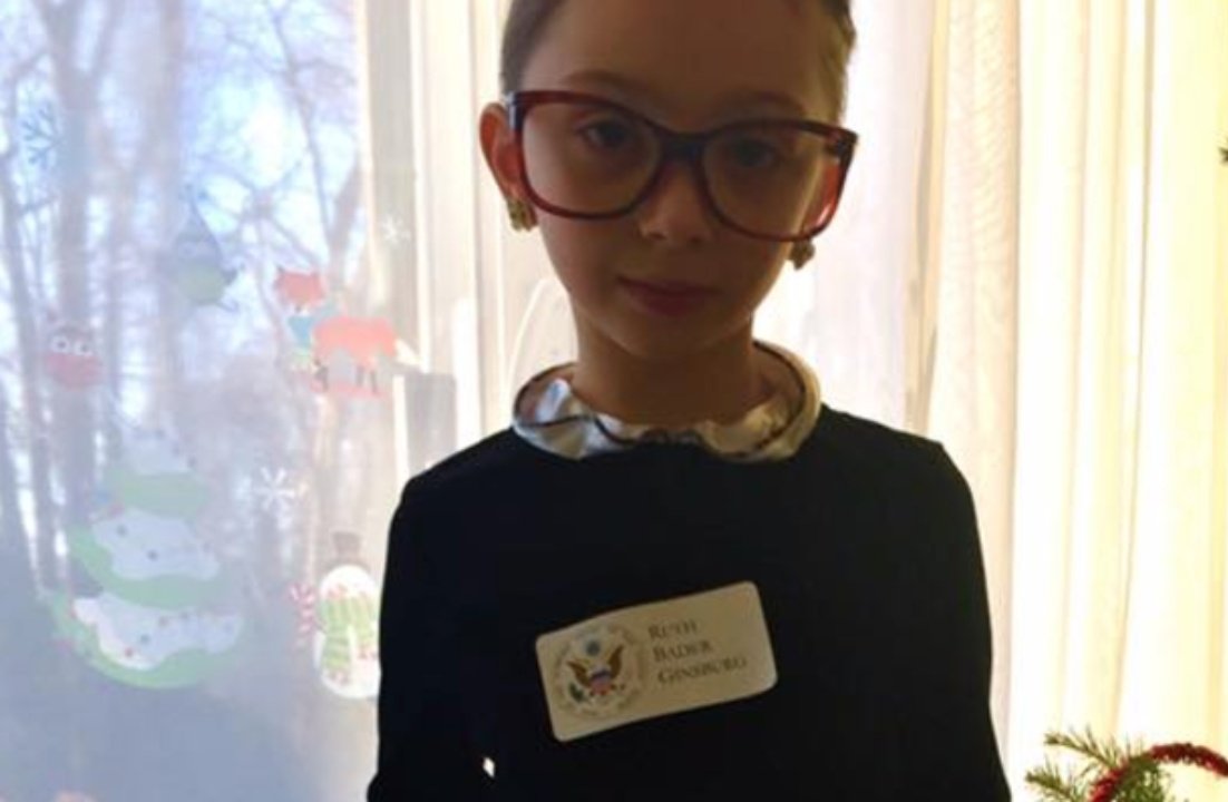 My precious niece wanted to dress up like Ruth Bader Ginsburg for Halloween this year!  Instead of candy we handed out tiny copies of the constitution to all the kids that came to the door! #blessed #HappyHalloween2020 #RIPRBG