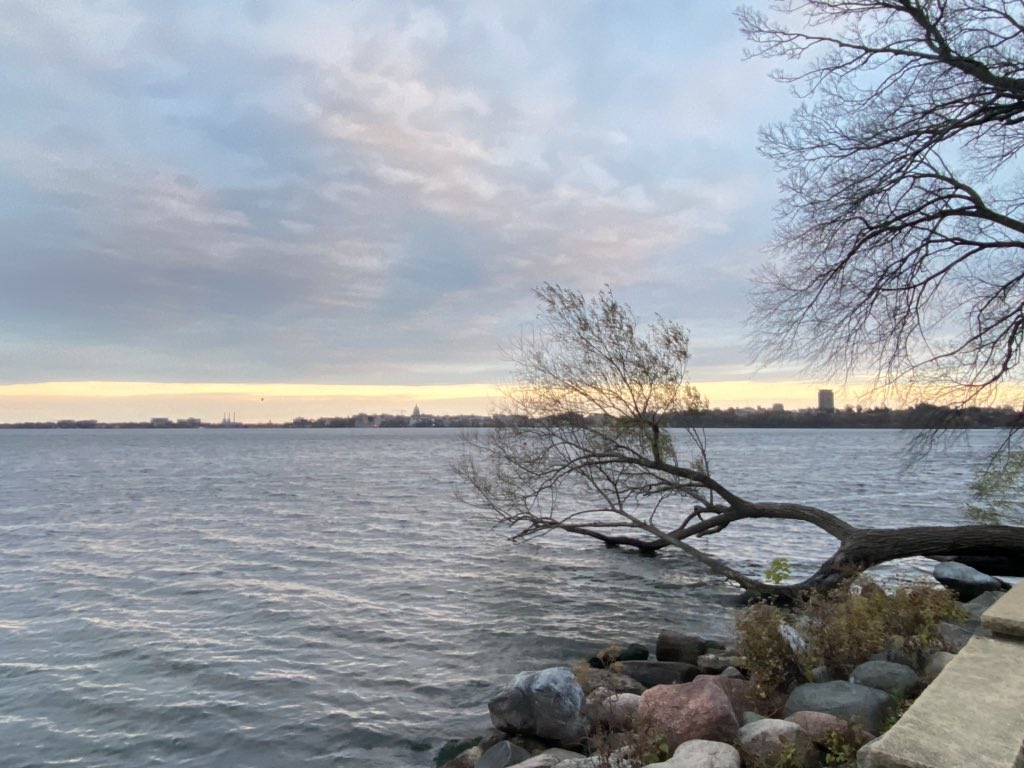toddallbaugh's tweet photo. We have arrived at my favorite night of the year. #DaylightSavingsTimeEnds #AnExtraHourOfSleep Or as we say in the RC, “extre.” #HappyHalloween from Picnic Point @UWMadison. https://t.co/5paNNykyuw
