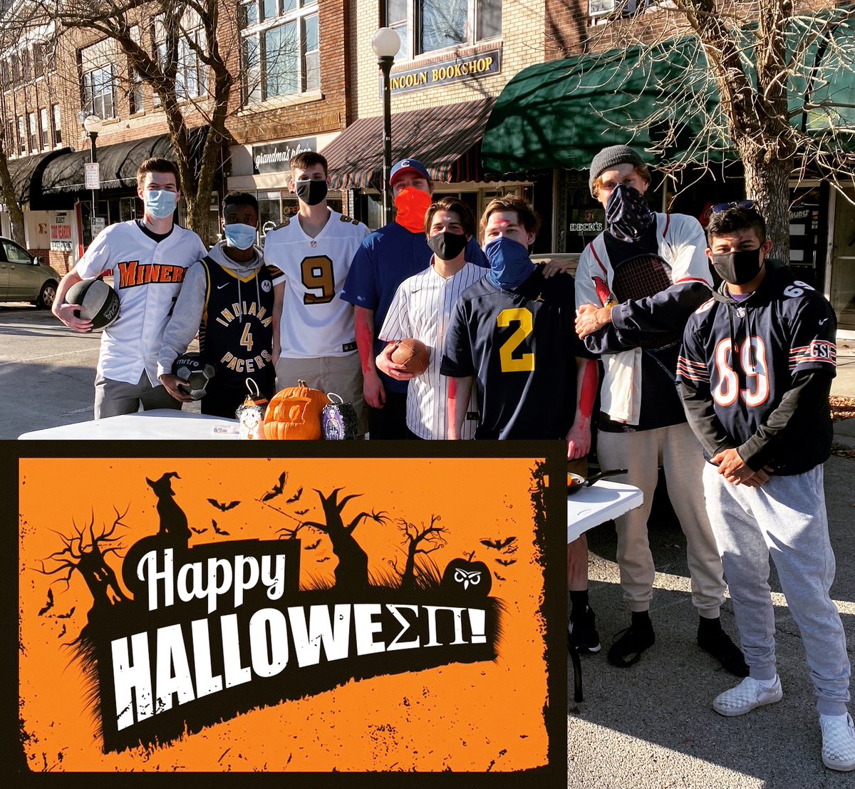 The men of Sigma Pi want to wish you a fun and safe Halloween!