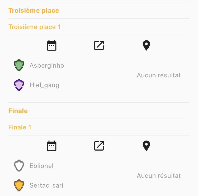 📣 La finale va se lancer entre <a href="/EbLionel/">Champoupou 🤵🏾🍾</a> et @Sertac_Sari !
A ce propos, les équipes diffusent le match de la finale sur Twitch : Feinz59 et kiraafut !🔥

<a href="/asperginho/">Asperginho</a> et <a href="/hlel_gang/">LA REIYATH</a> vont se disputer la troisième place ! 🔥

Bonne chance à tous 🤝