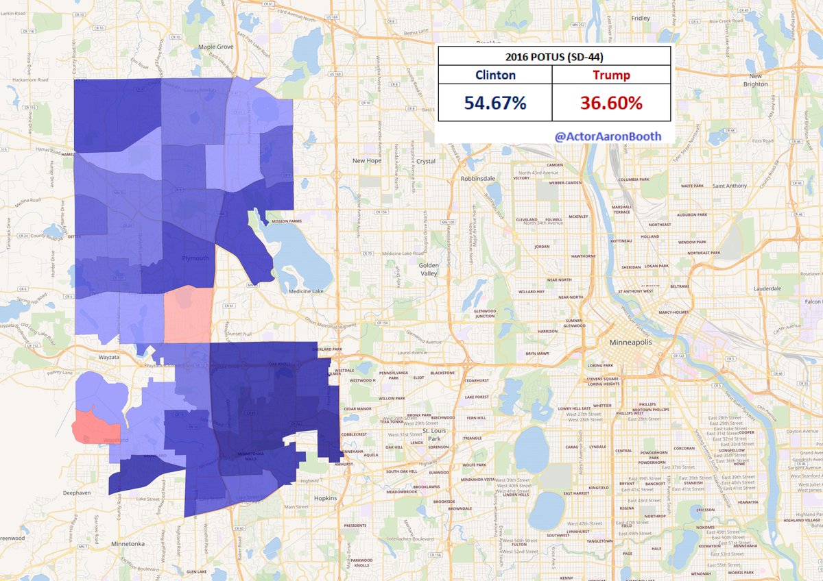 1.  #SD44This was already a DFL target when the incumbent Republican retired. Of all of the 20, this is the only one that is least likely to even be particularly close.