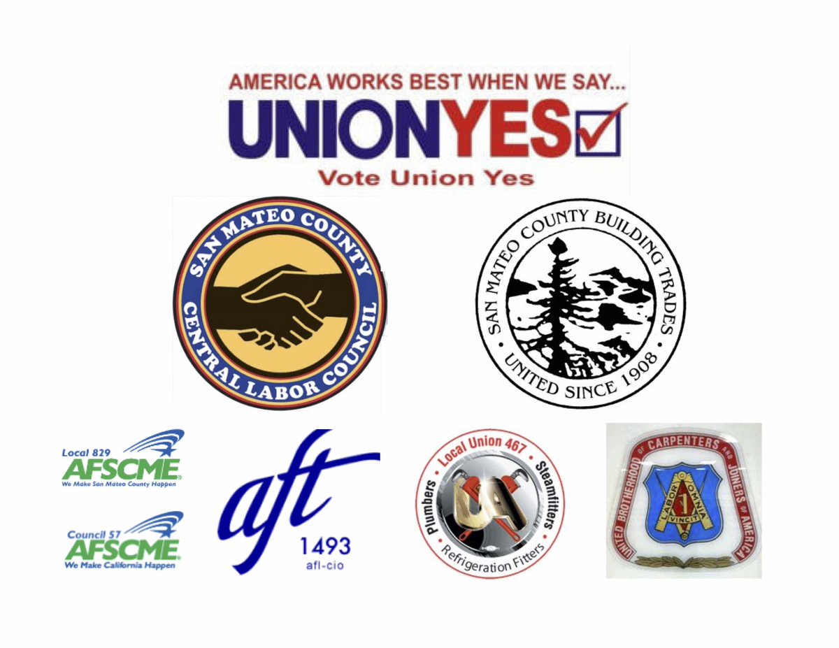 Proud to stand with the working people of San Mateo County and their families in the fight for good jobs with fair pay, benefits, and working conditions. Thank you for your endorsements of my candidacy. For more information, go to davemandelkern.com