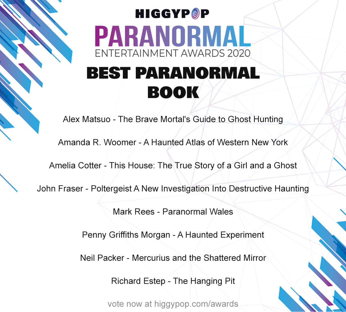 Higgypop's tweet photo. #ParanormalEntertainmentAwards vote now.... https://t.co/YzdA8RQd7X https://t.co/kNbZKpXmNl