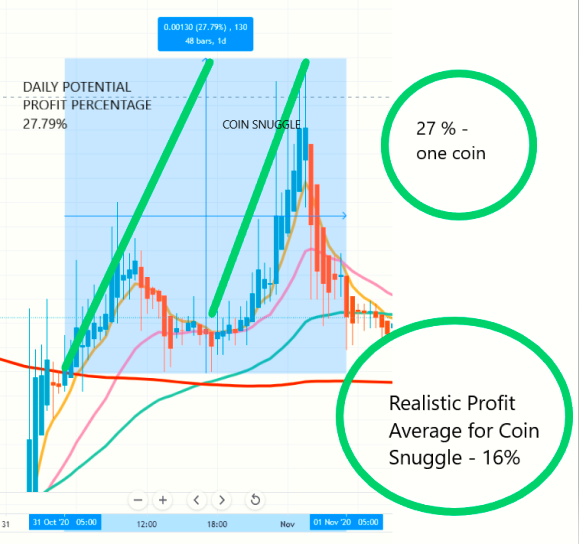 KOKLOLEG1's tweet photo. DO HODLNOTS PROFIT DAILY?  Here is a quick look at yesterday's gains (31 Oct).  One Coin (NBS/USDT) - potential gain was OVER 27% if you bought back on the dip.  COIN SNUGGLING we teach - a quick overnight profit - 16% while we slept. WITHOUT leveraging. Let that sink in. #ALTS https://t.co/oWblkGDqRP