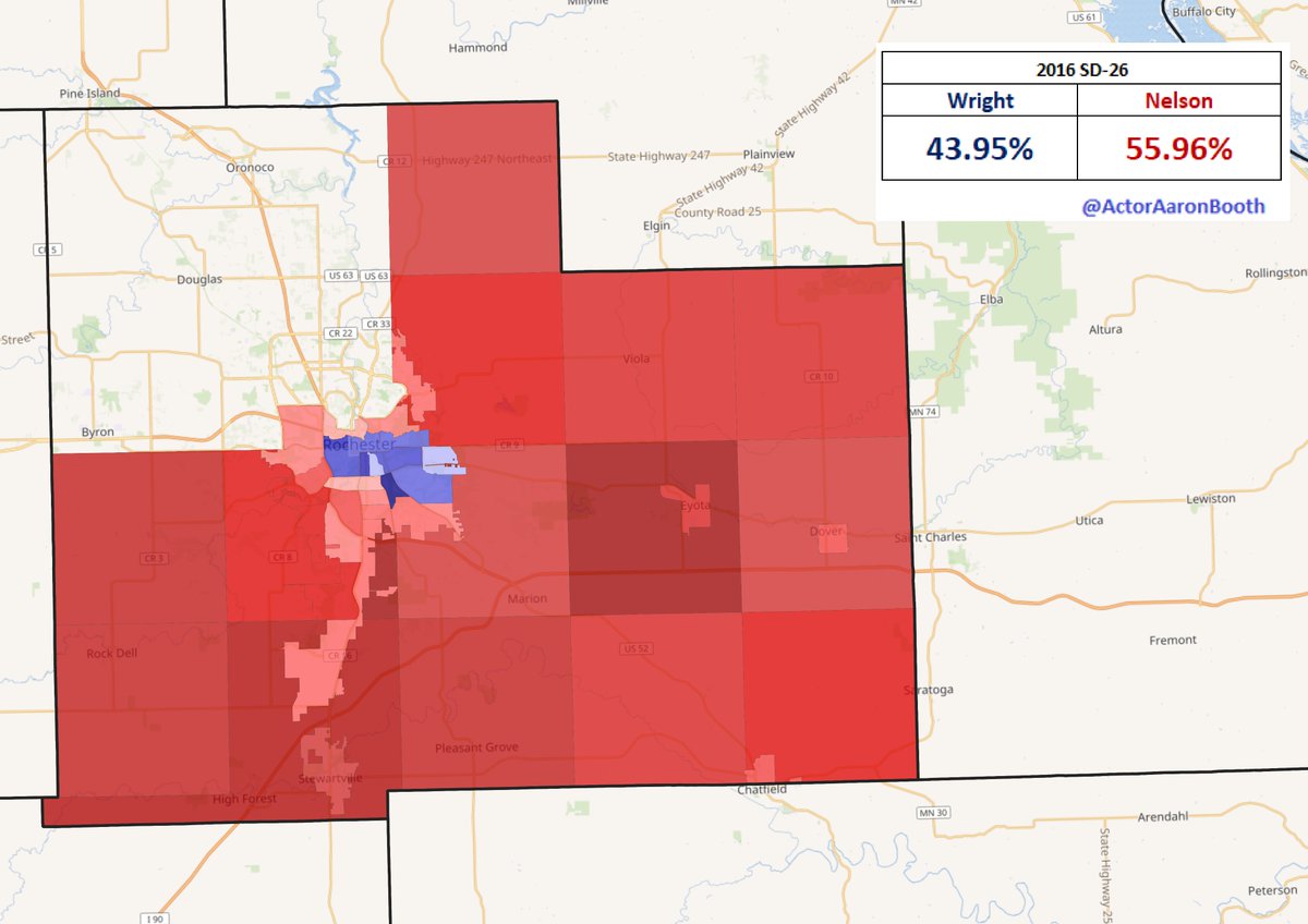 4.  #SD26This Rochester area seat features some rough terrain for the GOP. Carla Nelson has held on for a while, but this yeah may be the one where the leftward movement of Rochester proves to be just too much for her.