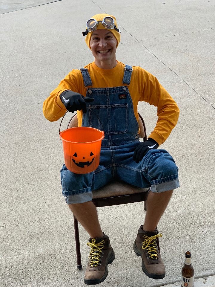 My two favorite minions and birthday buddies! #Halloween