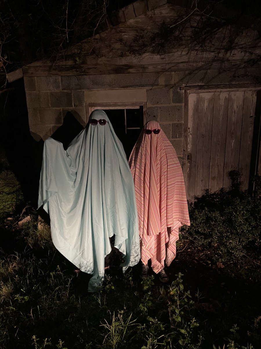 Clary_Berry22's tweet photo. Me and my best friend decided to be Two Ghosts! #harryween #HarryStyles #harry #Halloween2020 #Halloween #HarryweenNight https://t.co/XoRD2K6zAL