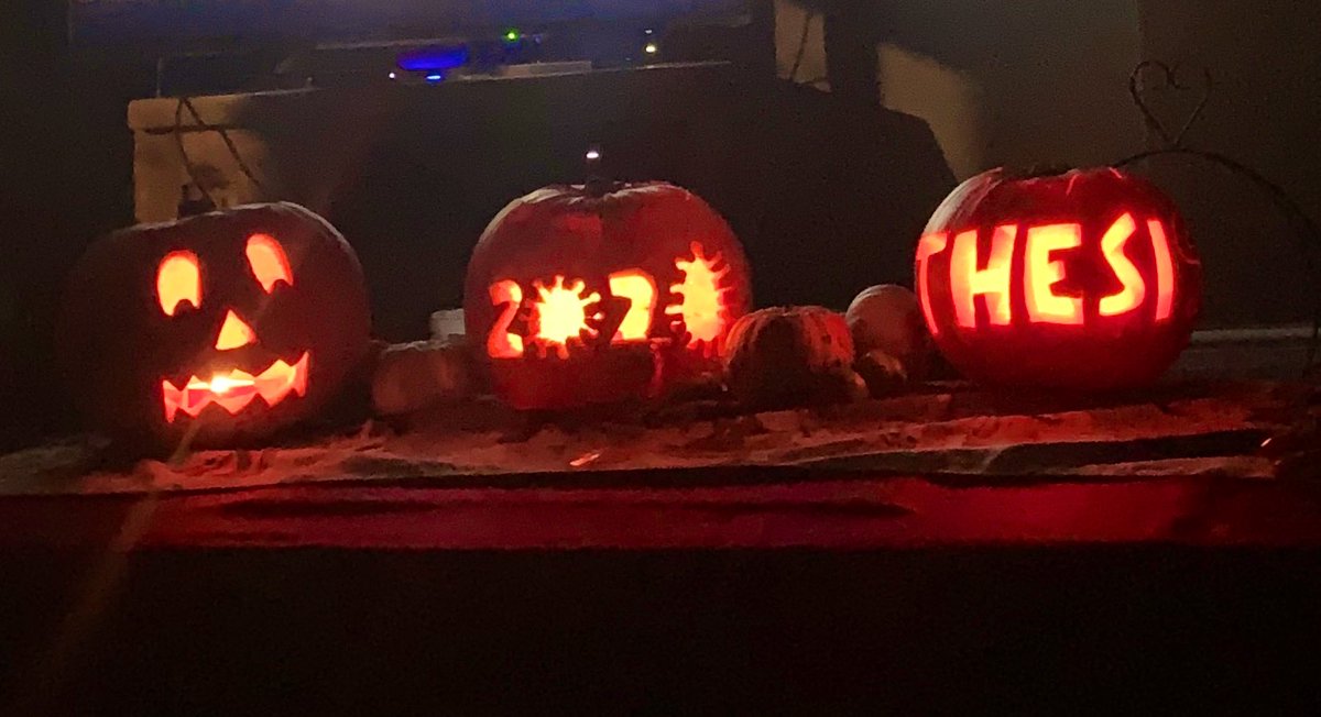 Rebecca Skinner (@rskinner_) on Twitter photo Is there anything more terrifying than an unfinished thesis in 2020😱 #HappyHalloween  #AcademicTwitter Is there anything more terrifying than an unfinished thesis in 2020😱 #HappyHalloween  #AcademicTwitter