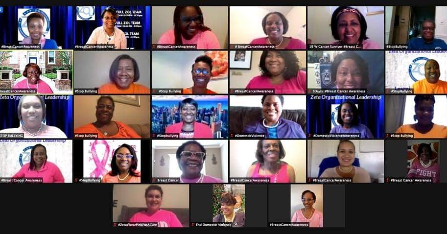 ZOLConnections's tweet photo. Day 2 of our ZOL Planning Retreat in the books! We thought we would also take time to show our support for a few worthy causes today.
#ZOL2021
#zphib
#zetaphibeta
#zetasagainstbullying
#zetasagainstdv
#domesticviolenceawareness
#breastcancerawareness https://t.co/pkZ7Q99Das