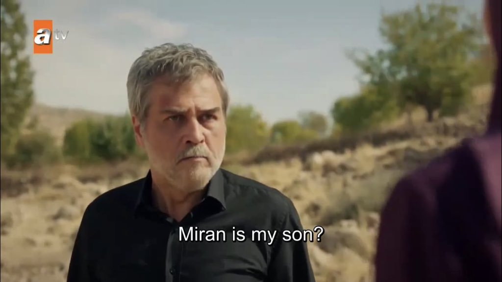 not hazar asking azize a question that she’d never ever answer truthfully he really is miran’s father  #Hercai
