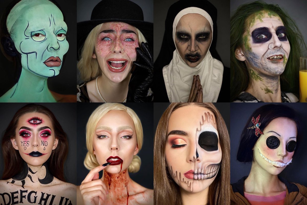 AndromedaMua's tweet image. I just finished 31 days of Halloween so I have a toooon😭 #LPMakeUpComp #LPCostumeComp