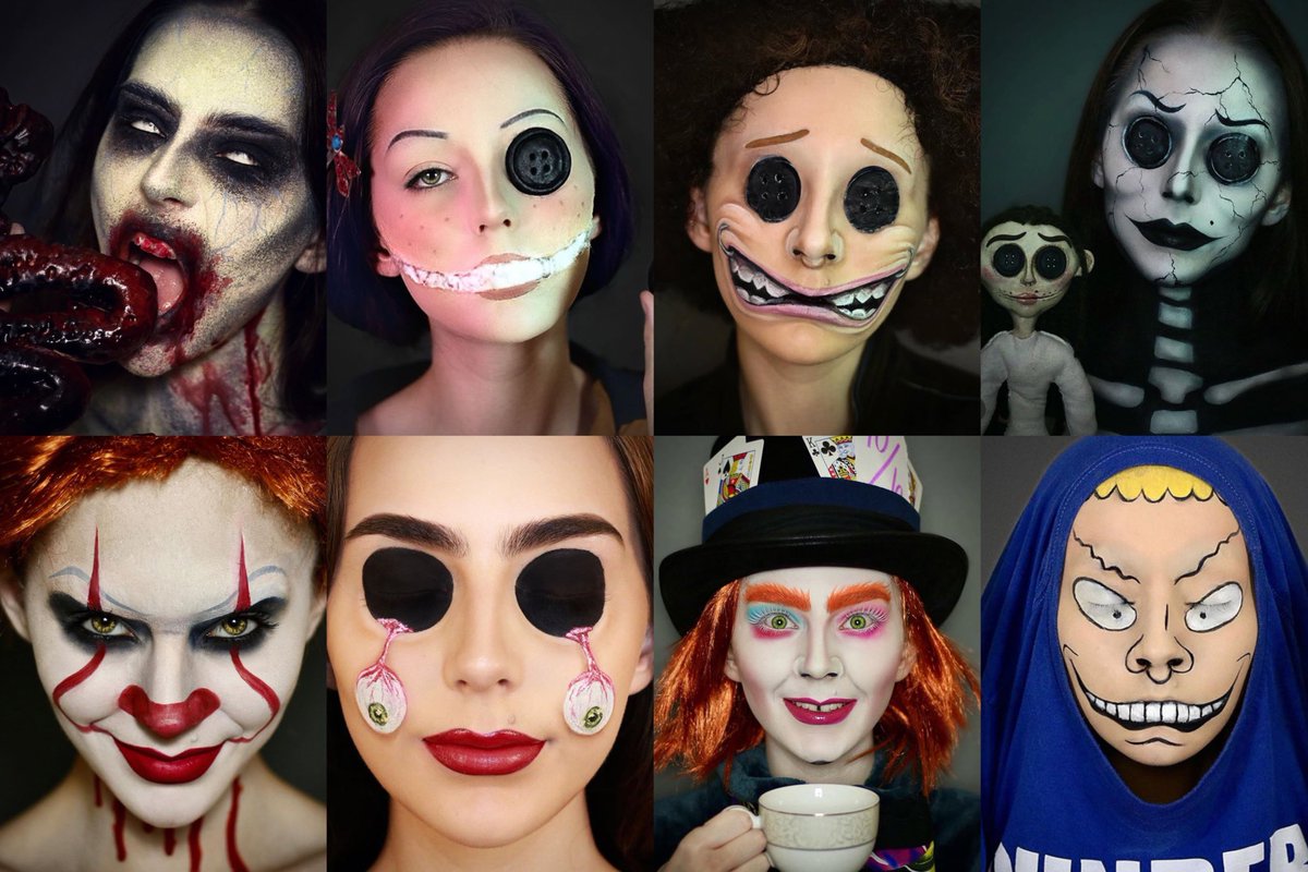 AndromedaMua's tweet image. I just finished 31 days of Halloween so I have a toooon😭 #LPMakeUpComp #LPCostumeComp