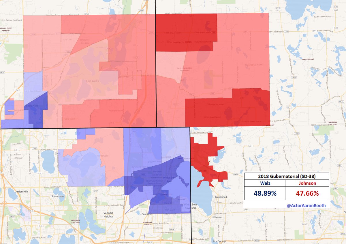 8.  #SD38Chamberlain is a pretty conservative incumbent in this suburban seat that (like 34) used to be pretty solidly Republican. Plenty of outside spending coming into this race this cycle as both parties seem to agree that it is up for grabs.