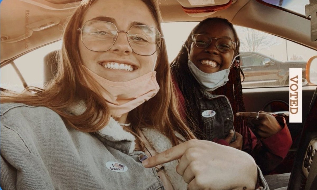 CovenantKeeper7's tweet photo. My baby came home for quick visit to vote.
#JudahGirl #JesusGirls #ReflectionOfHisGlory #Vote #YourVoiceCounts #SmileThroughItAll https://t.co/WD2s9tp8rk