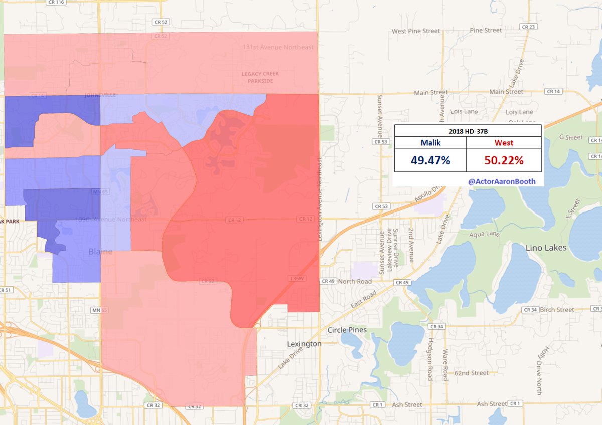 10.  #HD37BThe third suburban seat that eluded the DFL in 2018 where they had a decent chance to make a play. The race is a rematch from 2018. Of note, the incumbent's mother is also on the ballot as the incumbent County Commissioner (though her race is competitive).