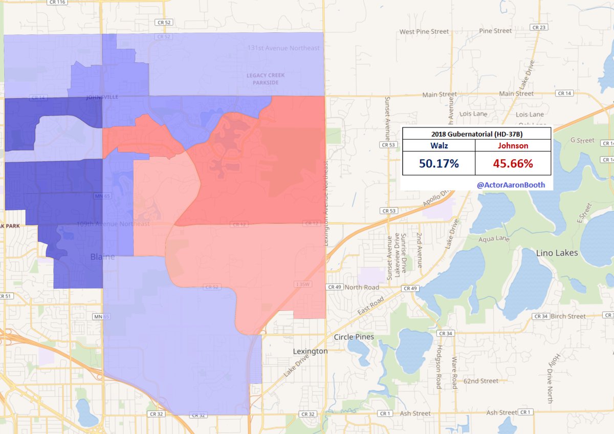 10.  #HD37BThe third suburban seat that eluded the DFL in 2018 where they had a decent chance to make a play. The race is a rematch from 2018. Of note, the incumbent's mother is also on the ballot as the incumbent County Commissioner (though her race is competitive).