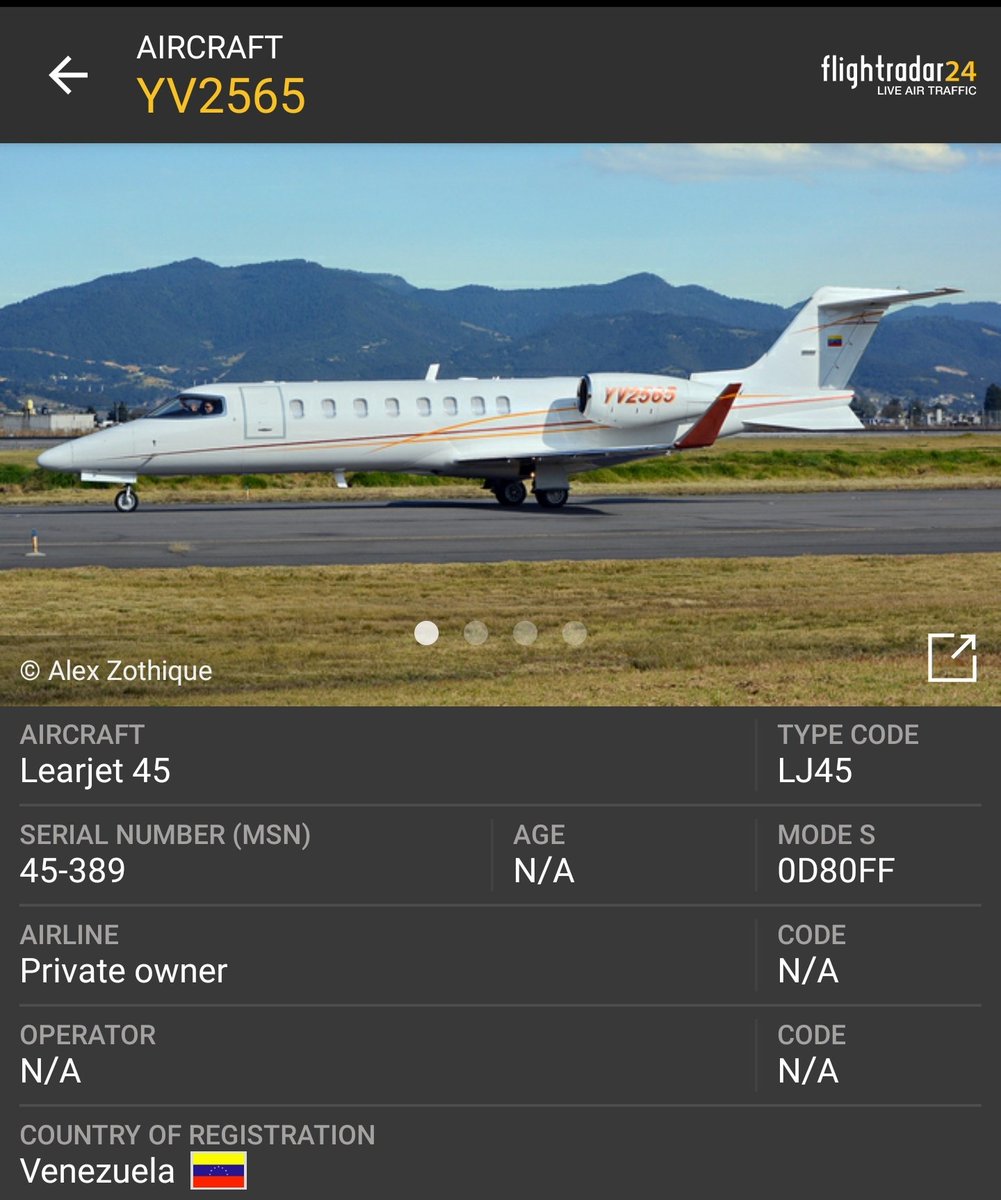 Arr3ch0's tweet photo. El sancionado LJ45 de PDVSA #YV2565 salió hoy 10:30am de Maiquetía, #Venezuela hacia Ciudad de México con escala en Cozumel y ya se encuentra en ruta de retorno. Se espera su arribo a Caracas cerca de las 10.30pm. https://t.co/MRwS5vGsjd