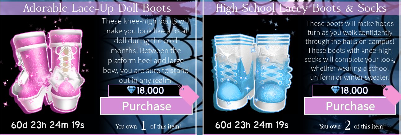 Royale High On Twitter Rh Update Accessories Along With The Re Release Of The Dofd Accessories Fall Related Wings And Autumn Boots Have Been Put Back On Sale Rhupdate - royal high school roblox accessories