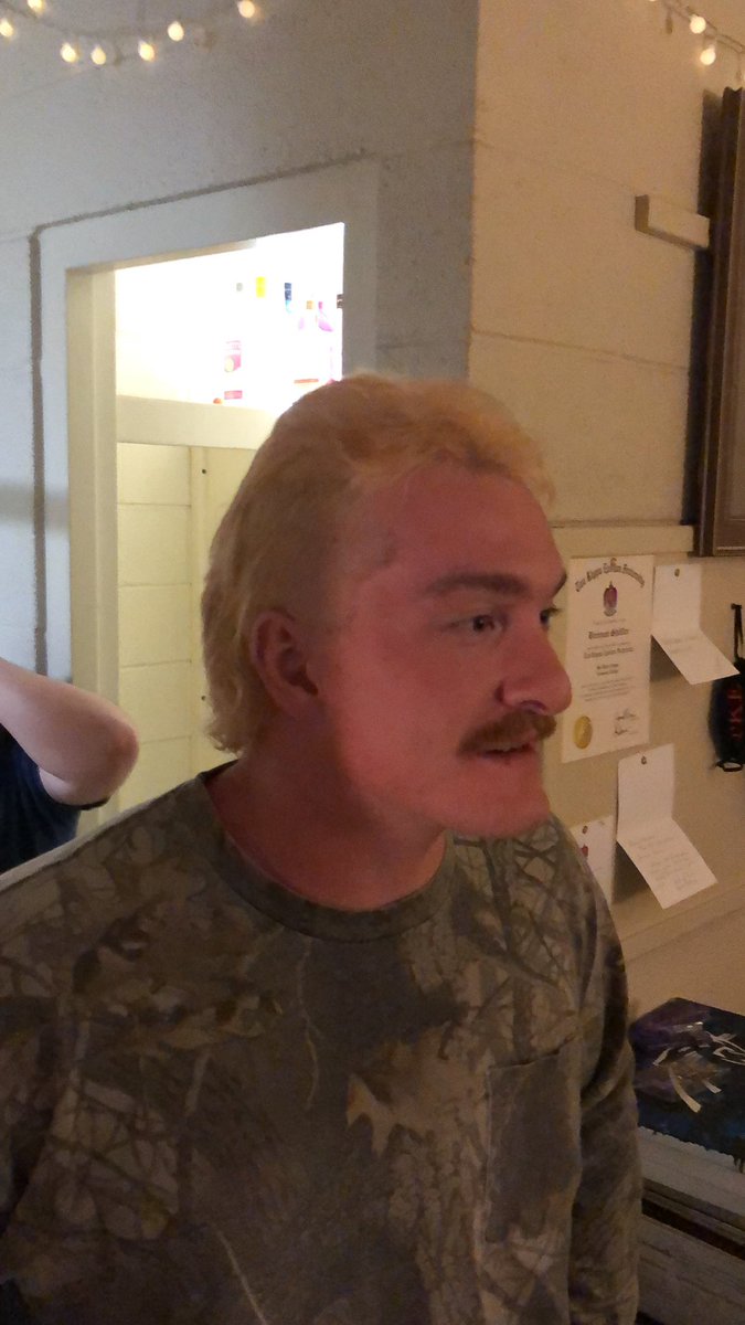 BrennanShif's tweet image. Bayly’s finished mullet!
#mutheta #TKE