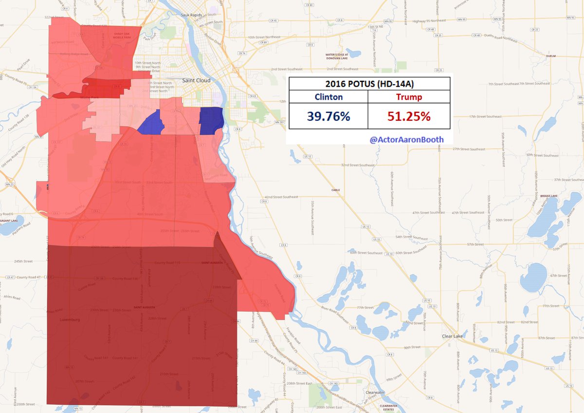 12.  #HD14AAn offshoot of number 11 as it is the St Cloud area district that the DFL failed to flip in 2018. The 2018 DFL nominee here is running for the SD this cycle.