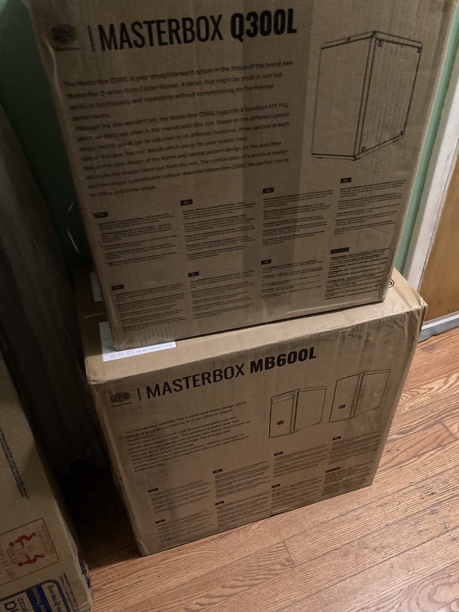 ShopUCW's tweet photo. The cases I ordered for #StupidBuildFriday last week that were due in no later than Thursday showed up today. Looks like I’ll be doing a public build on Sunday! But I won’t change the name. https://t.co/0Vs2ssccmG