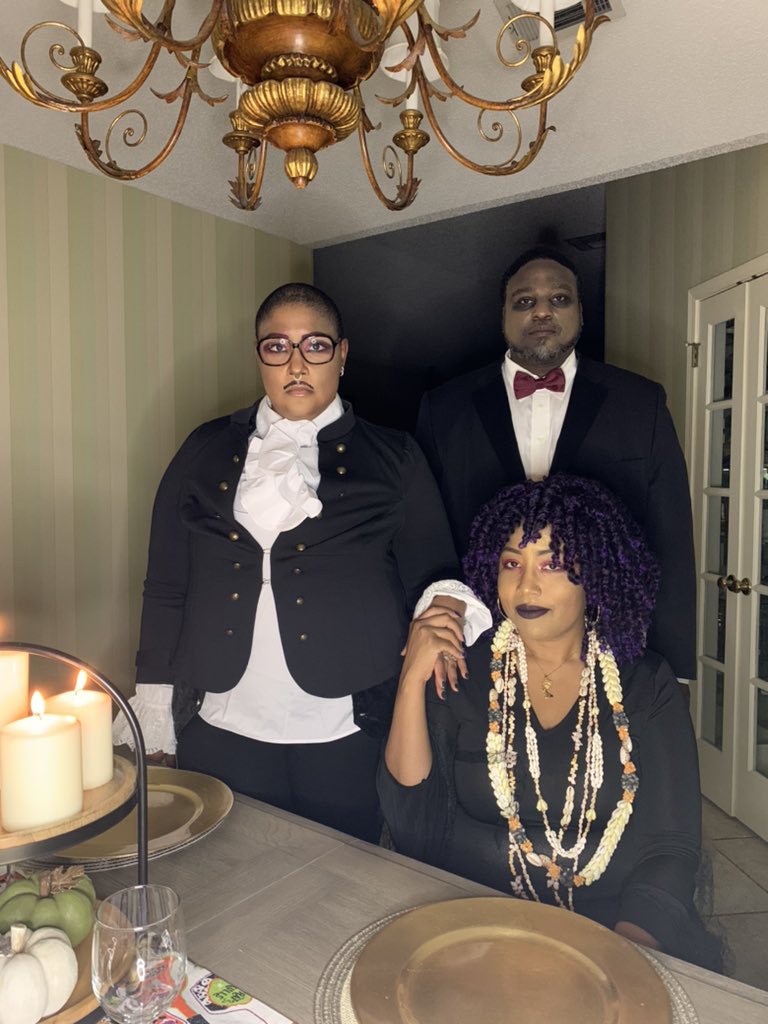 SaintRoderick's tweet photo. #addamsfam #HalloweenAtHome #Halloween2020 no power no problem still a fun night https://t.co/75LBt1rEhq