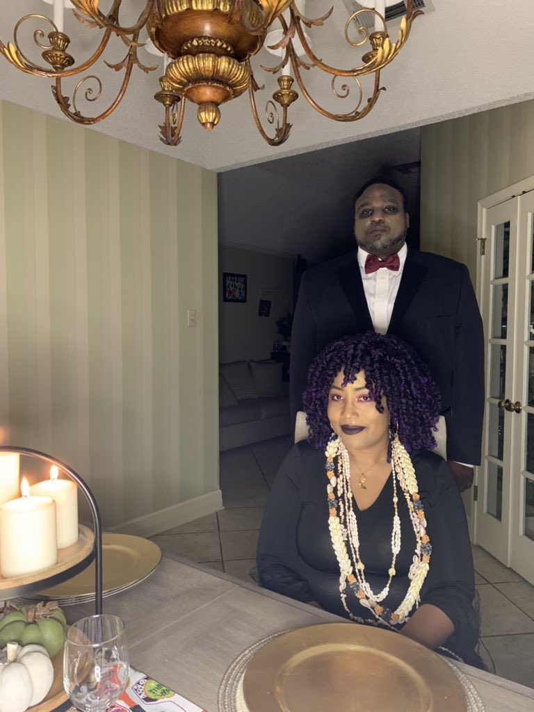 SaintRoderick's tweet photo. #addamsfam #HalloweenAtHome #Halloween2020 no power no problem still a fun night https://t.co/75LBt1rEhq