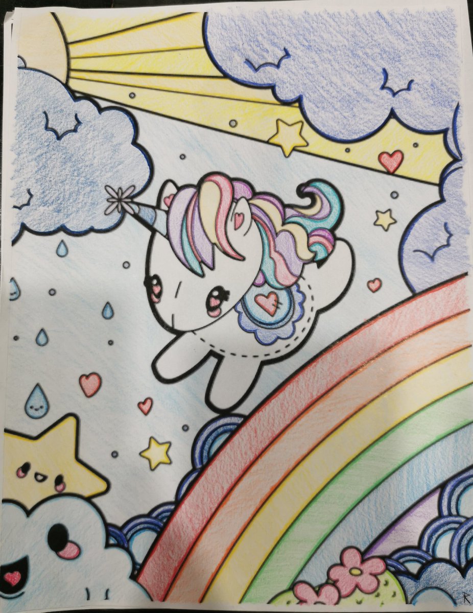 KellyRa38837871's tweet photo. Colored pictures with my daughter's today, it was very relaxing 😊 #lovetocolor #laurentienpencilcrayons https://t.co/TaZHqqEEUY