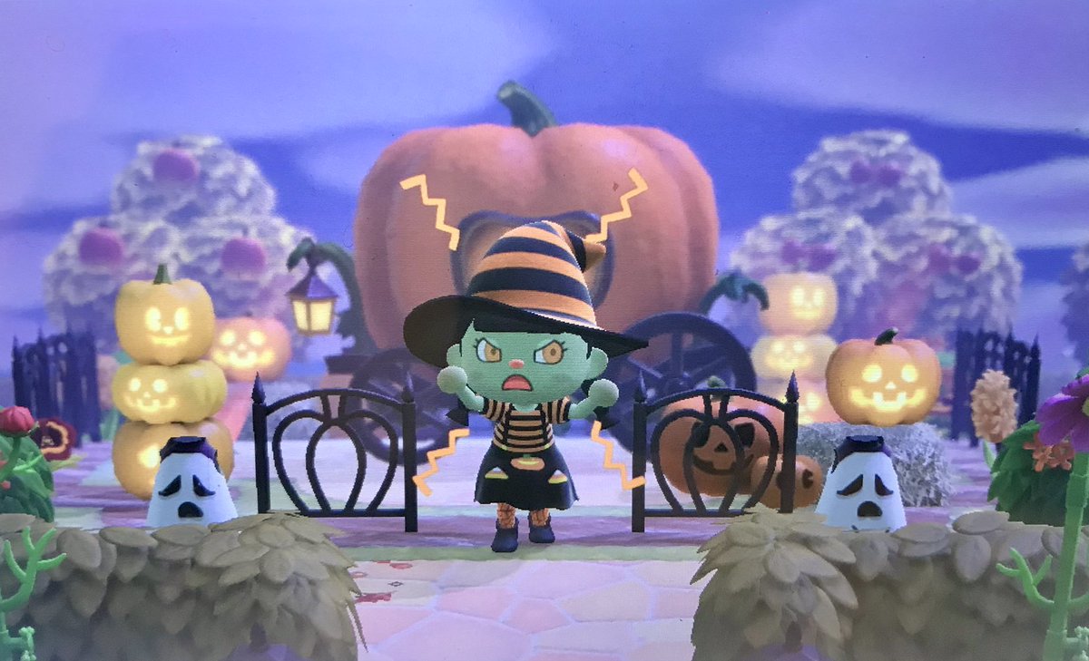 stephy8301's tweet photo. @NSwitch_Share Happy Halloween ! 👻🧛🏼‍♀️🧙‍♀️🧟‍♀️🎃 #ACNHalloween #ACNH https://t.co/HcPhA0Kqhq