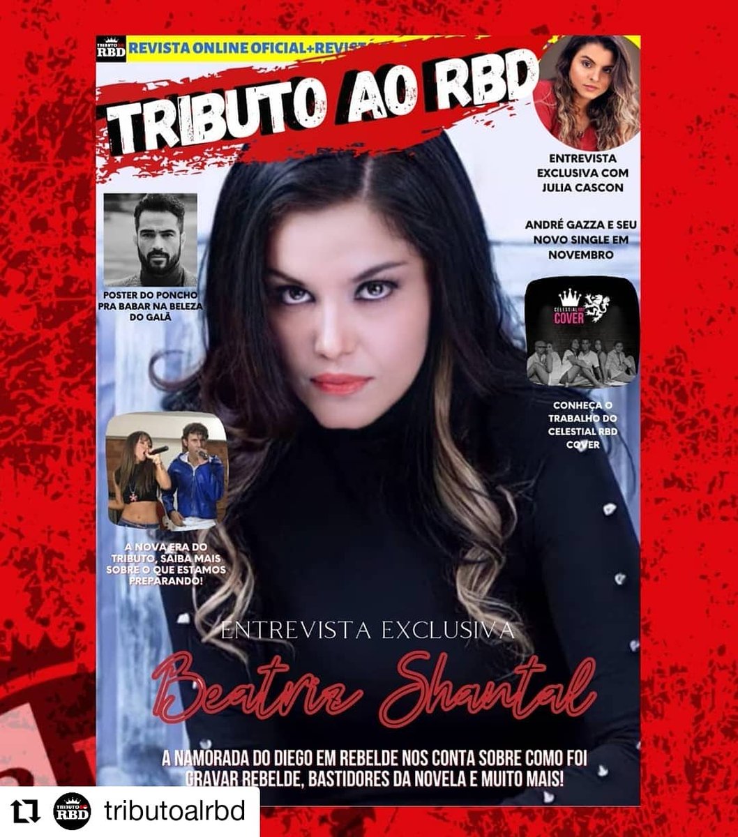 BeaShantalOf's tweet photo. Gracias por tanto cariño #brasil eu te amo bjs meus besngels 😘🙏#Repost @tributoalrbd
• • • • • •
Mais uma edição no ar! Entrevistamos a @beashantalof
#rbd #rebelde #rbdmexico #rbdsbt #rbdcover #rbdcheck #rbdforever #rbdmusica #rbdmaniaco https://t.co/f2Y798xWNB