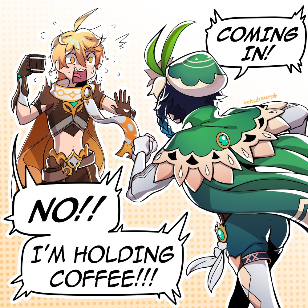 your coffee has been upgraded from a grande to a venti #GenshinImpact #原神 