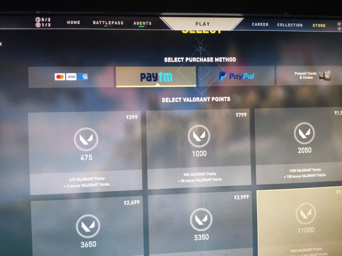 omiunity's tweet photo. @playvalorantsa 
I Literally purchased the valorant points yesterday for battlepass arranging a card somehow because I didn't have one and TODAY PAYTM IS AVAILABLE AND IT EVEN COSTS LESS ? @PlayVALORANT

CAN ANYTHING BE DONE ?  It hurts man 😭 https://t.co/hj8WIhmJXI