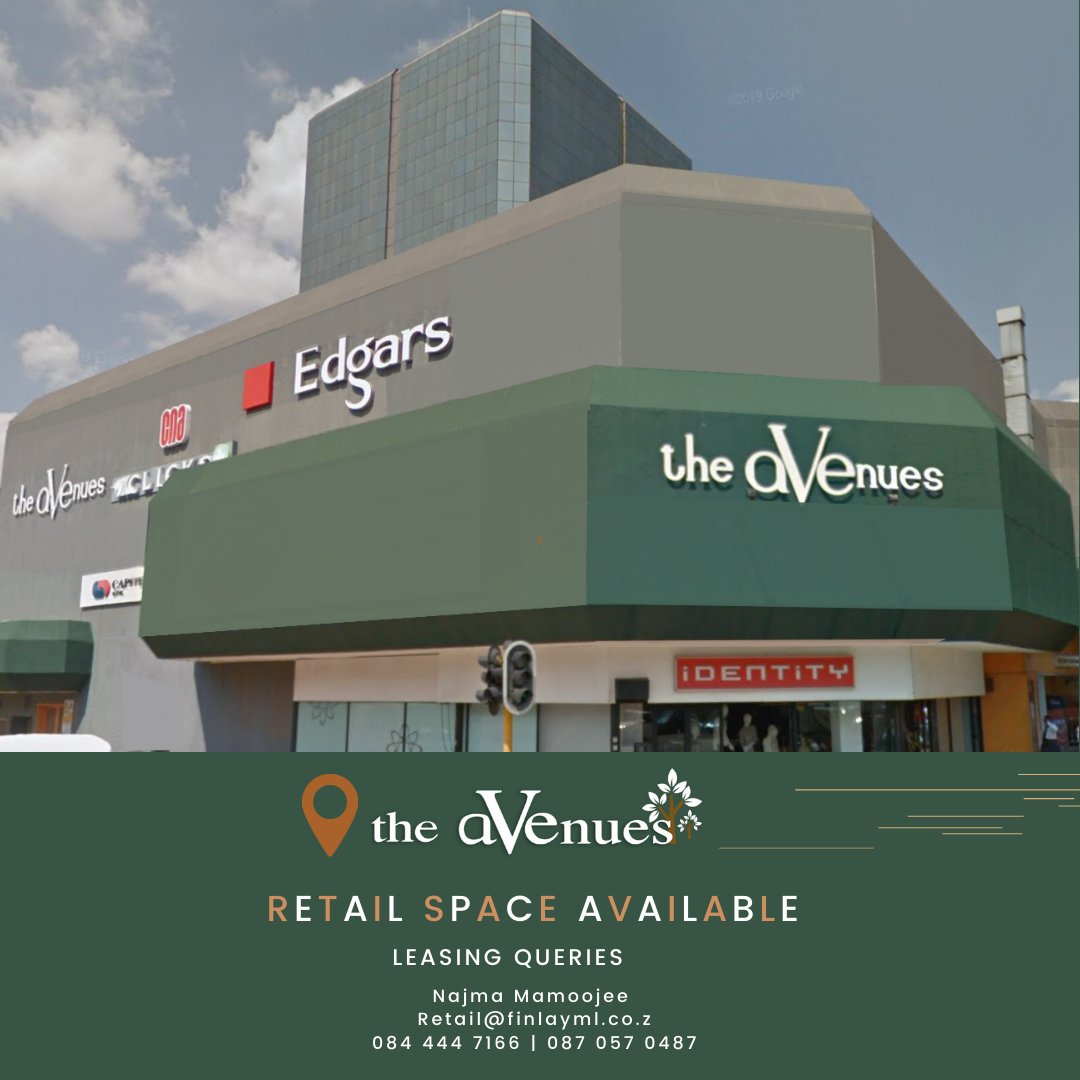 Variety of shop spaces available at Springs The Avenues. 📍  
Contact our leasing specialist for more info. 
. . .
View the centre brochure here: buff.ly/2TFWxJb
. . .
#TheAvenues #Springs #RetailSpace #Retail #ShopToRent #Space #Retailfootprint #ShopSpace #Johannesburg