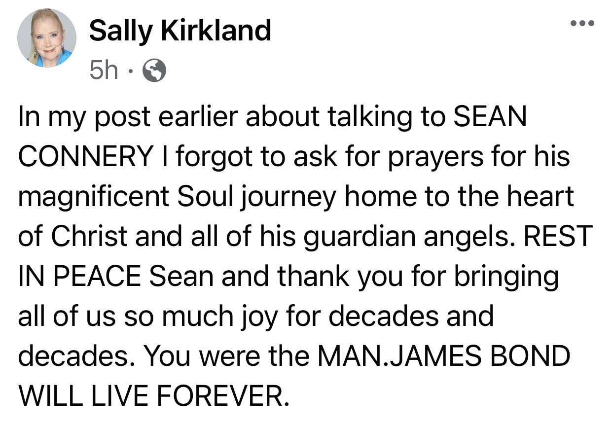 Happy birthday, Sally Kirkland 