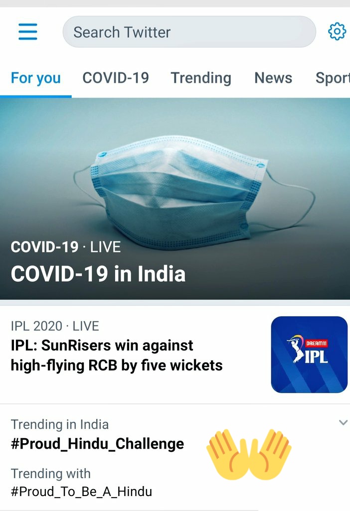 SamayashreeA's tweet photo. #Proud_Hindu_Challenge 
@CTR_Nirmalkumar 
Tweeter trending  first in India now.. 👏👏👏💪💪 https://t.co/wtgZFwarIK