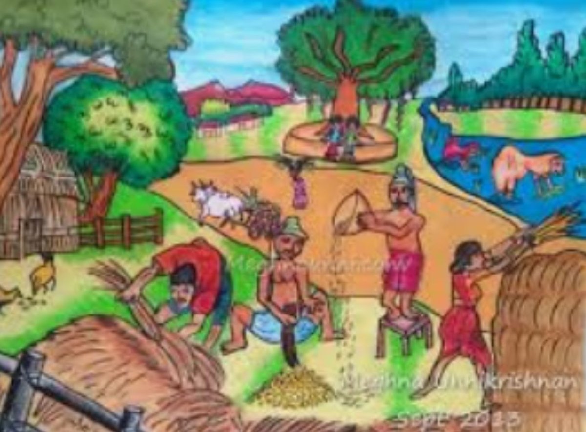 Animals were also domesticated for agricultural purposes, such as cows, buffaloes, goats, sheep, fowl,and possibly elephants back then as well.