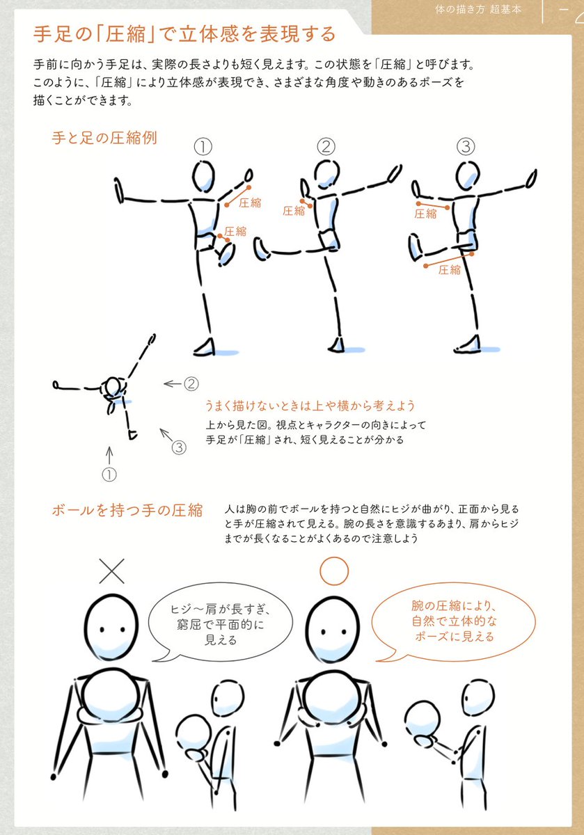 描いたことないだけ!!
描けない、できない。
大概の理由は才能やセンス以上に経験値の差でしかない。
アニメーターに必要なスキル、空間や手足の圧縮。
これ知らないとよく見るアニメの画面に絶対にならない。
描くためには必要な情報に触れること。
※画像最速本より
https://t.co/LvrckU32Gj 