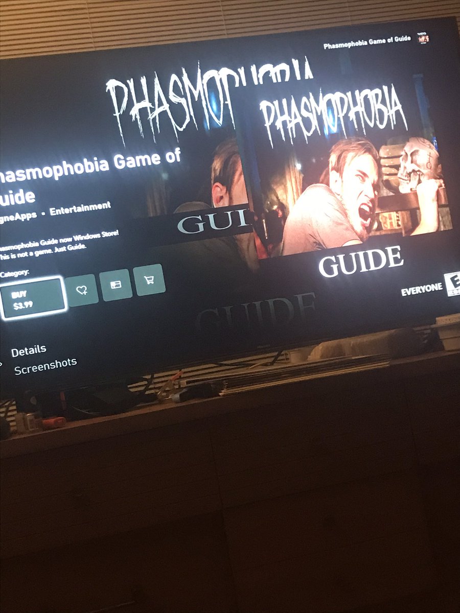 lovingangel7's tweet photo. Looked up #Phasmophobia on @Xbox and I swear the guy they used on it to advertise is #PewDiePie @MarziaPie https://t.co/Vw4H9cKtpo