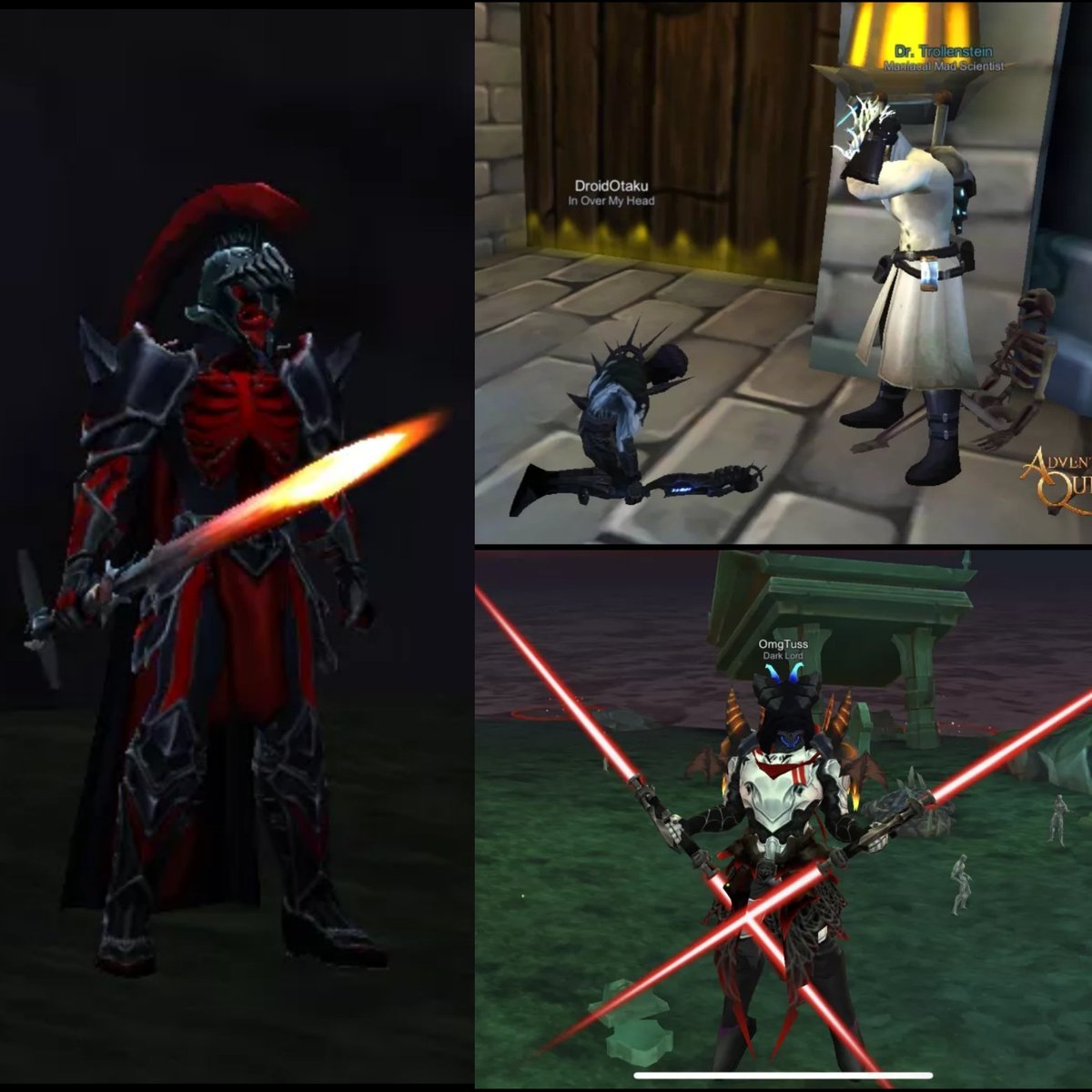 DarkfallAQ3D's tweet photo. 🎉🎉 Congratulations to the winners of the mogloween story contest!! 🎃🎃

1k AP 3rd Place TIE: DroidOtaku, Mister Stab and OmgTuss
2k AP 2nd Place: @kyricina 
5k AP 1st Place: Seedia

See their screenshot submissions below and read their stories: https://t.co/eicuwRsMv9

#AQ3D https://t.co/kSaJqiKgzh