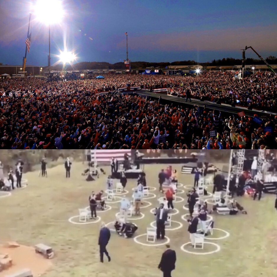 Chickensticky1's tweet image. If @JoeBiden didn’t have the media on his side, he wouldn’t have anyone.  Good thing the public has trustworthy #polls to keep us informed that Ol’ #ScrantonJoe is significantly more popular throughout the nation.