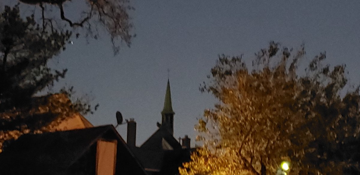 Nothing says Halloween like a steeple in the night!