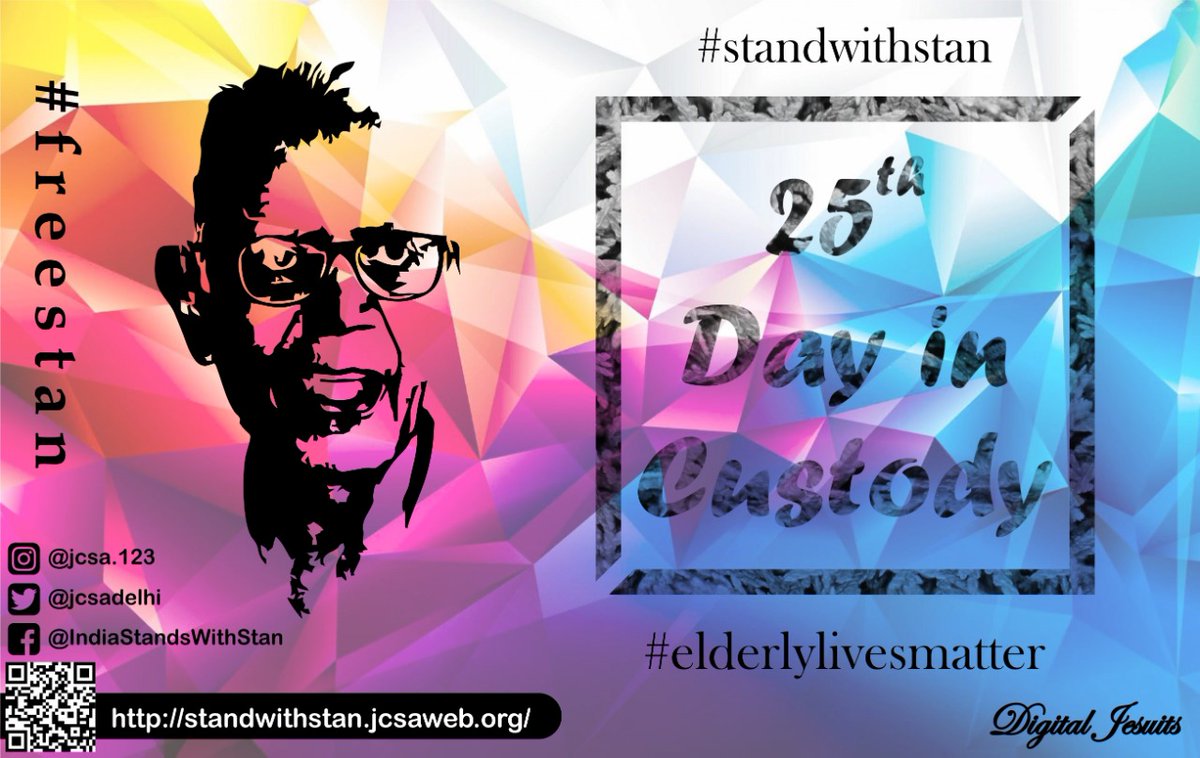 Richard51203729's tweet photo. #standwithstan
#ReleaseStanswamy
#HumanRights
#UnitedNations
#elderlylifematters
#digitaljesuits https://t.co/o4gHsutNVs