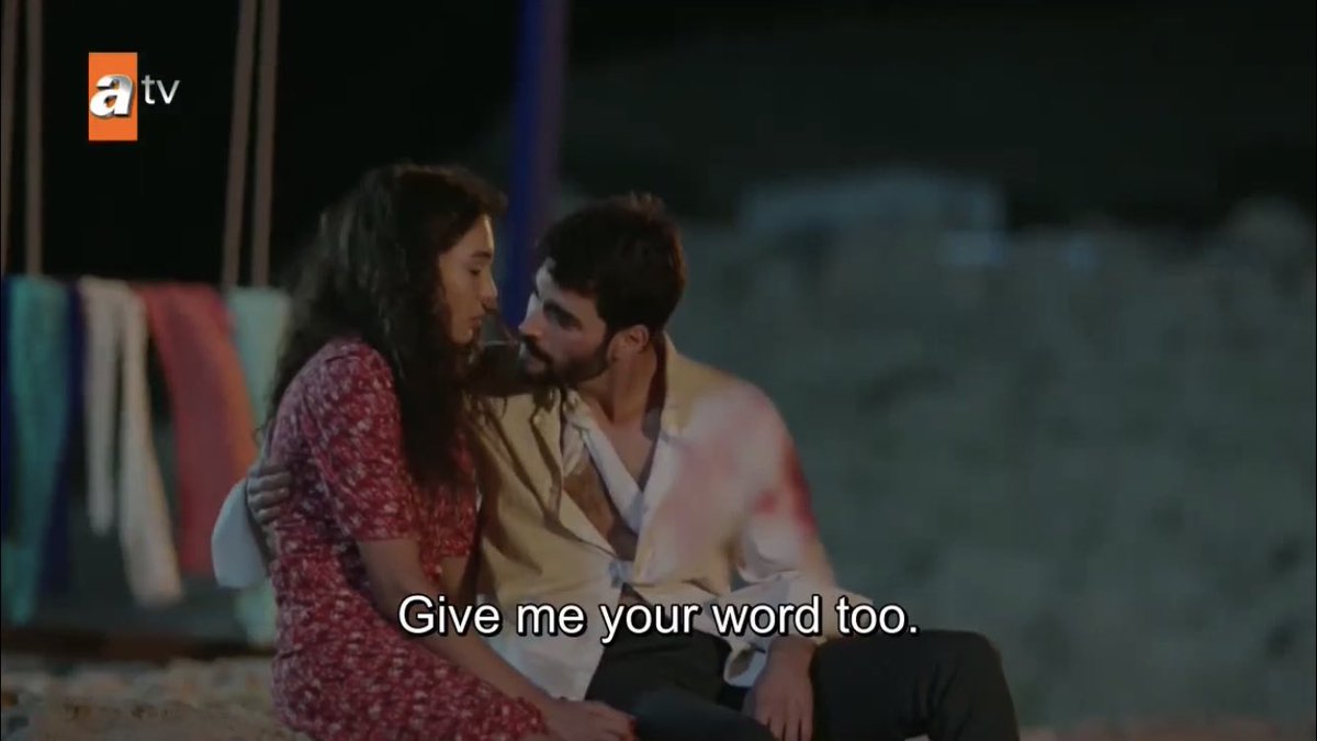 and she’s gonna hold him to that promise he will not make her go through the fear of losing him again  #Hercai  #ReyMir