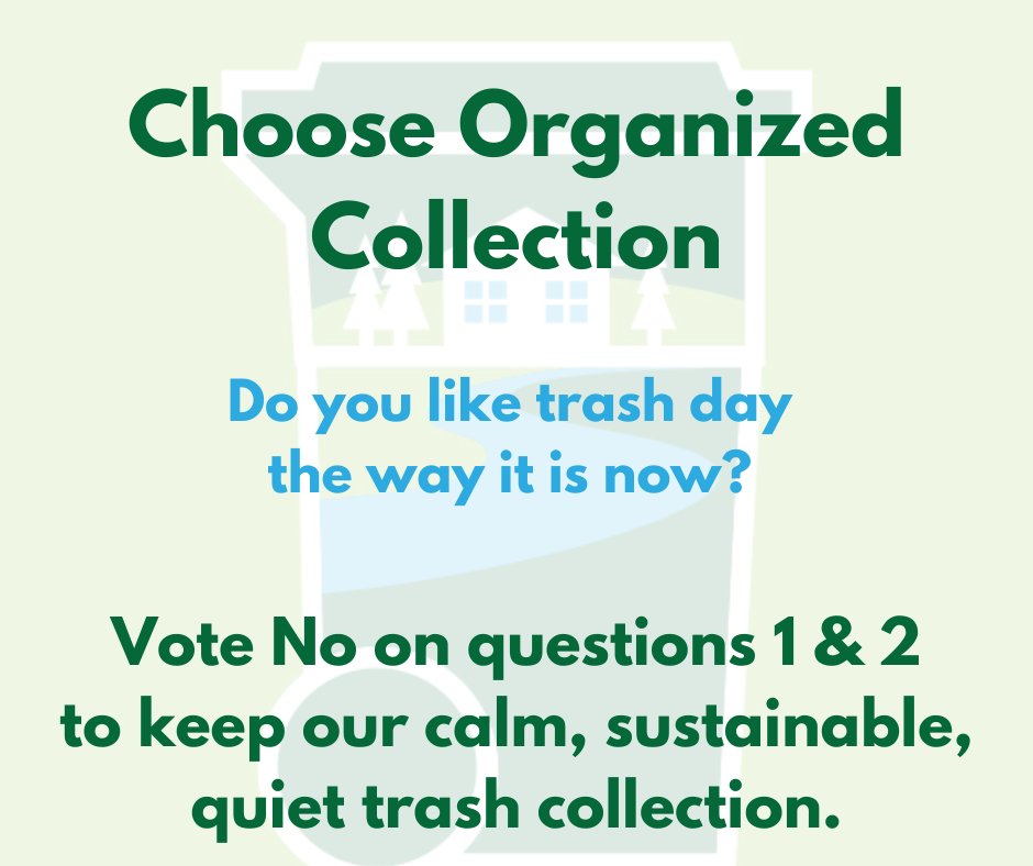 BloomMNTrash's tweet image. Do you like trash the way it is now? You've got to vote no on questions 1 &amp;amp; 2 to keep it! 

#BloomingtonMN - vote early on Monday at Civic Plaza, or on Tuesday at your regular polling place. #OrganizedCollection works well, let's vote to save it! #BeAVoter #Vote